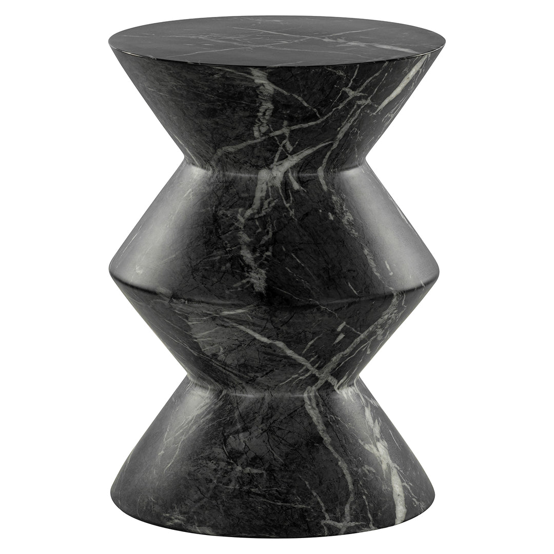 Side table Bosco faux black marble (Black)