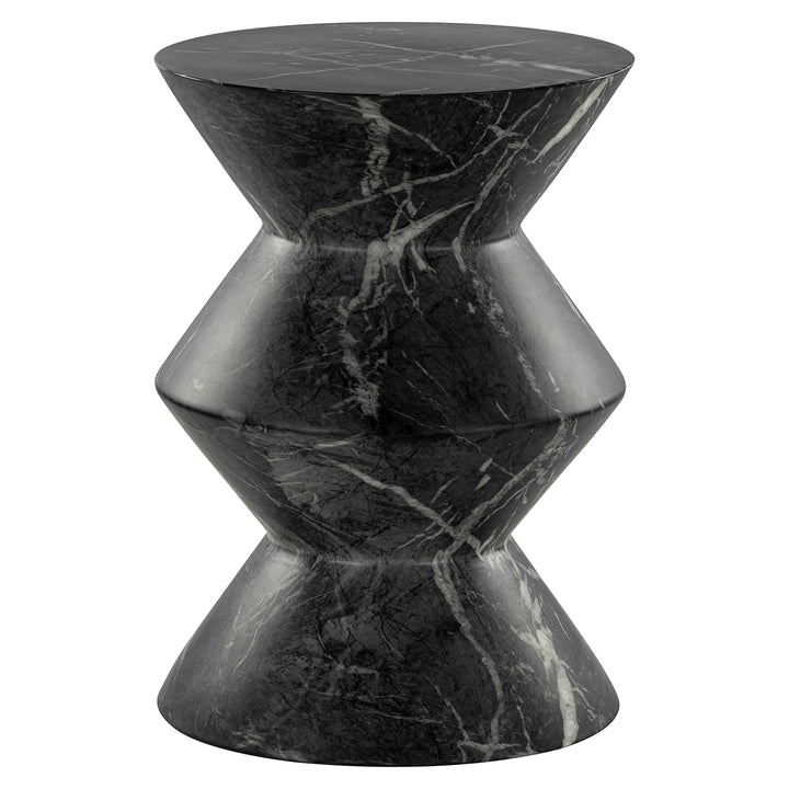 Side table Bosco faux black marble (Black)