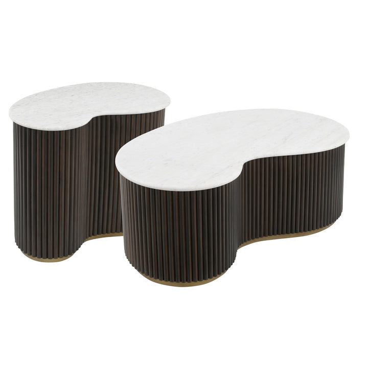 Richmond Salontafel Mayfield Bruin (Set van 2)