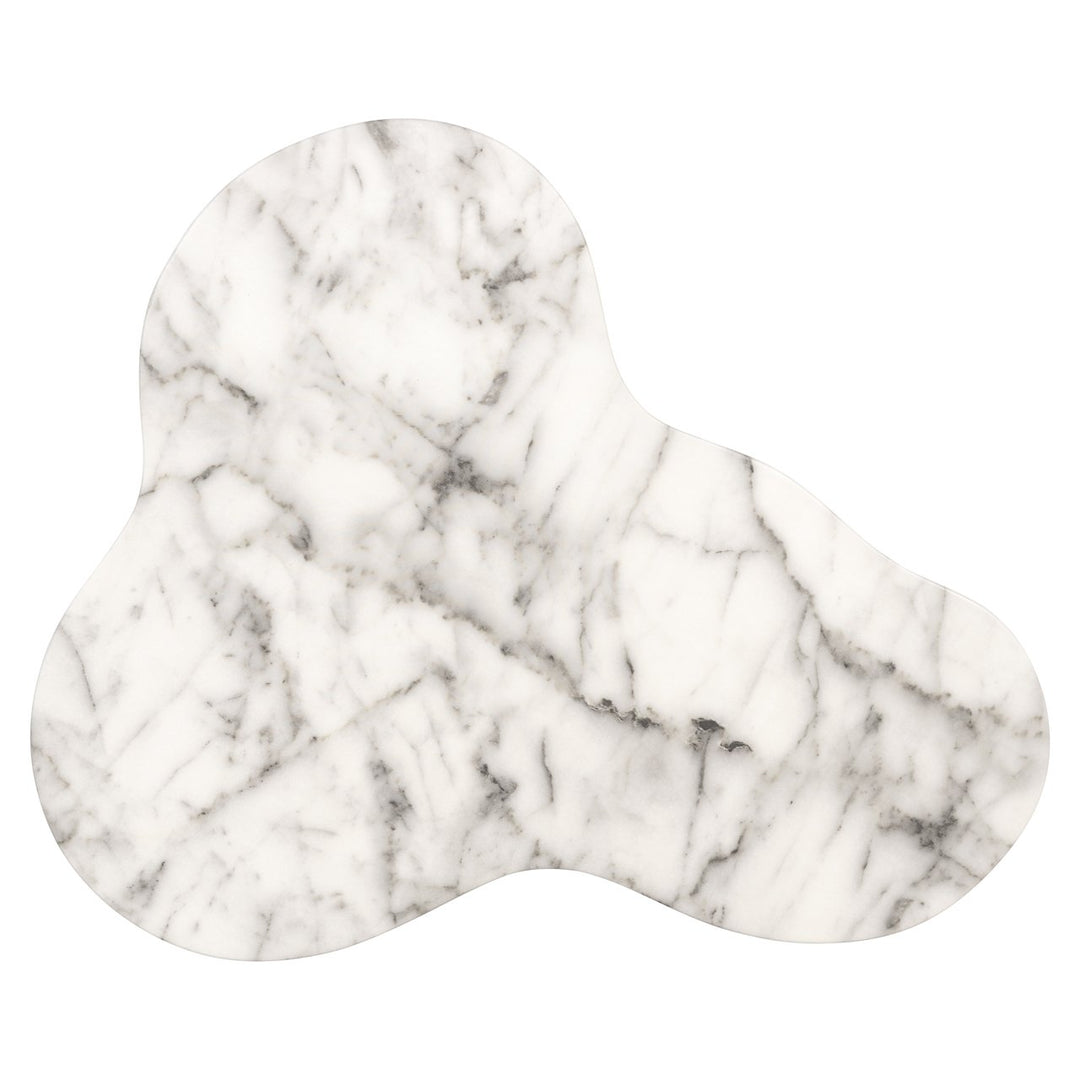 Outdoor side table Rockyard white marble look