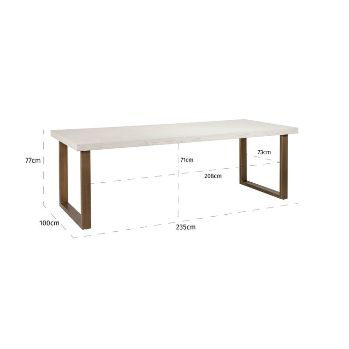 Dining table Whitebone verona gray 235
