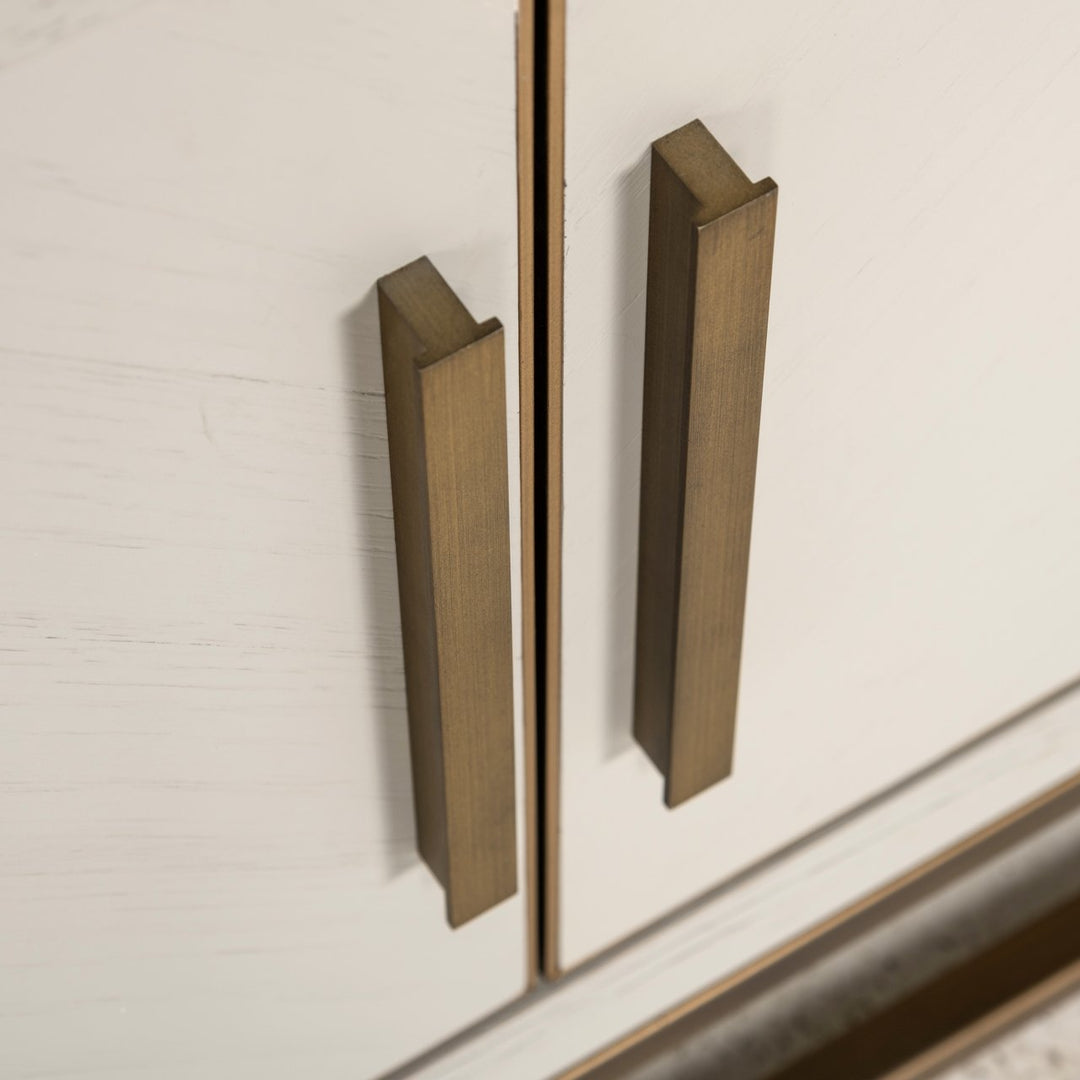 TV cabinet Whitebone brass verona gray 200