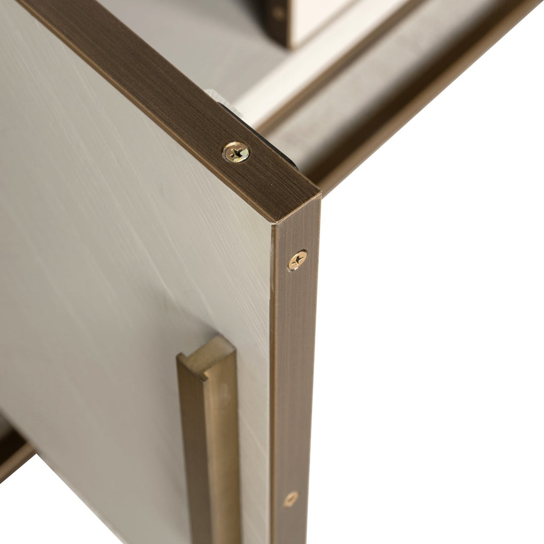TV cabinet Whitebone brass verona gray 200