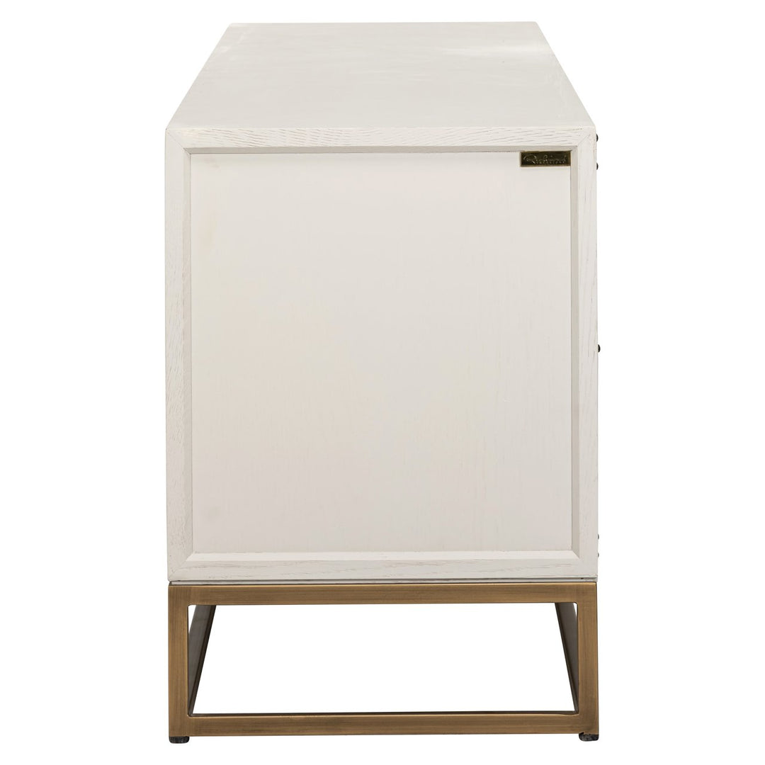 TV cabinet Whitebone brass verona gray 200