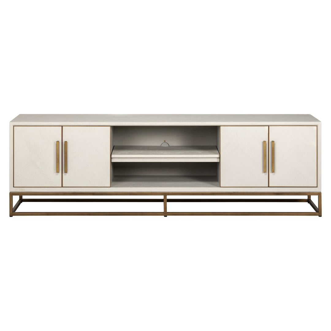 TV cabinet Whitebone brass verona gray 200