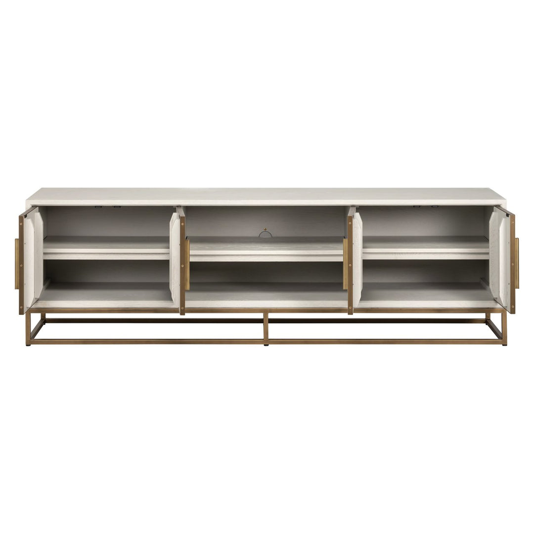 TV cabinet Whitebone brass verona gray 200
