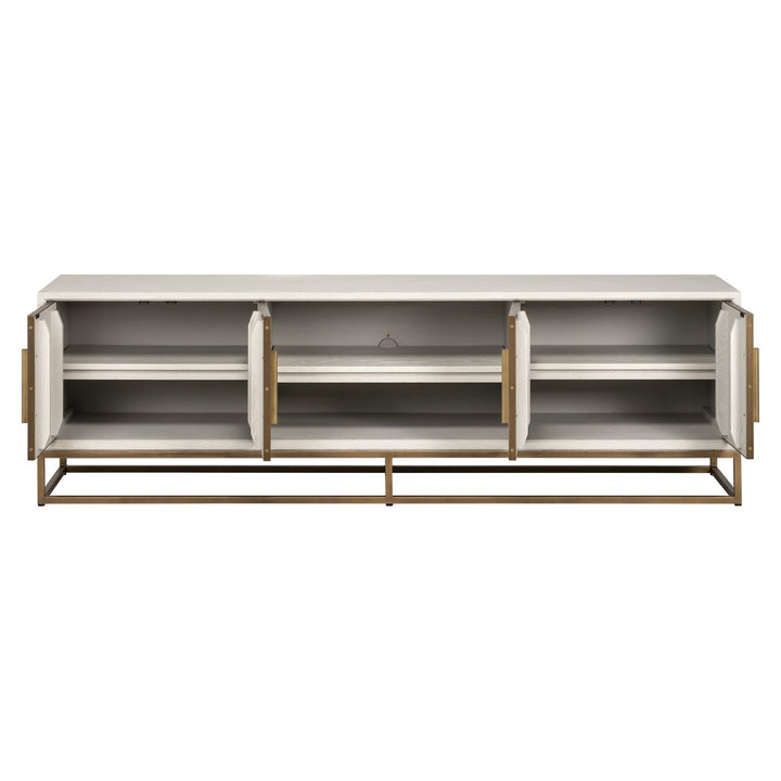 TV cabinet Whitebone brass verona gray 200