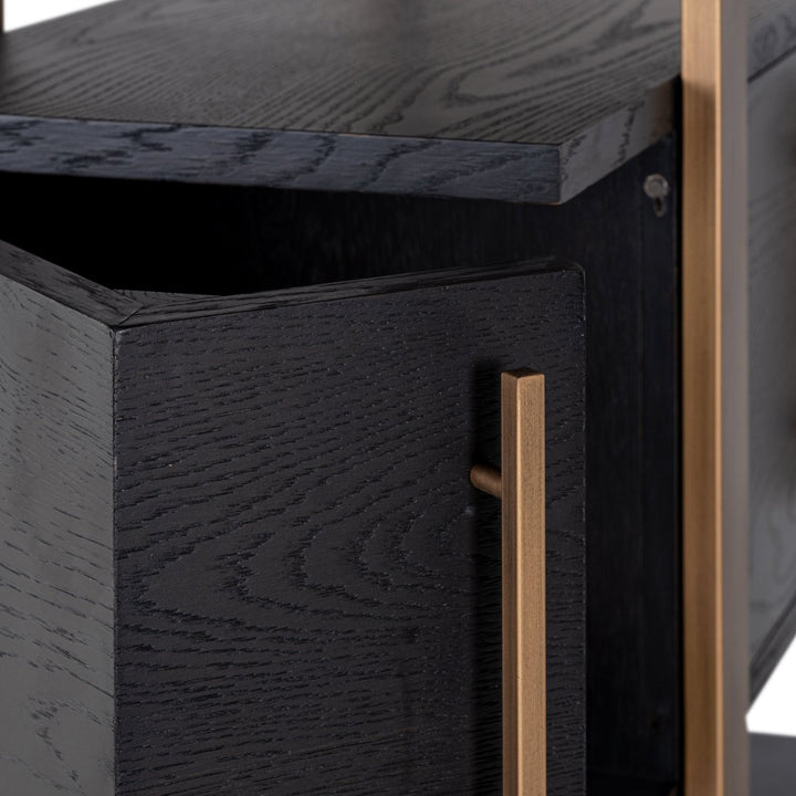 Cambon dark coffee wall cabinet