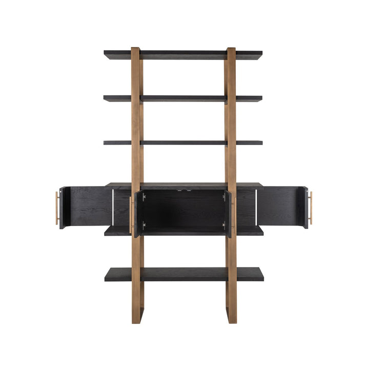 Cambon dark coffee wall cabinet