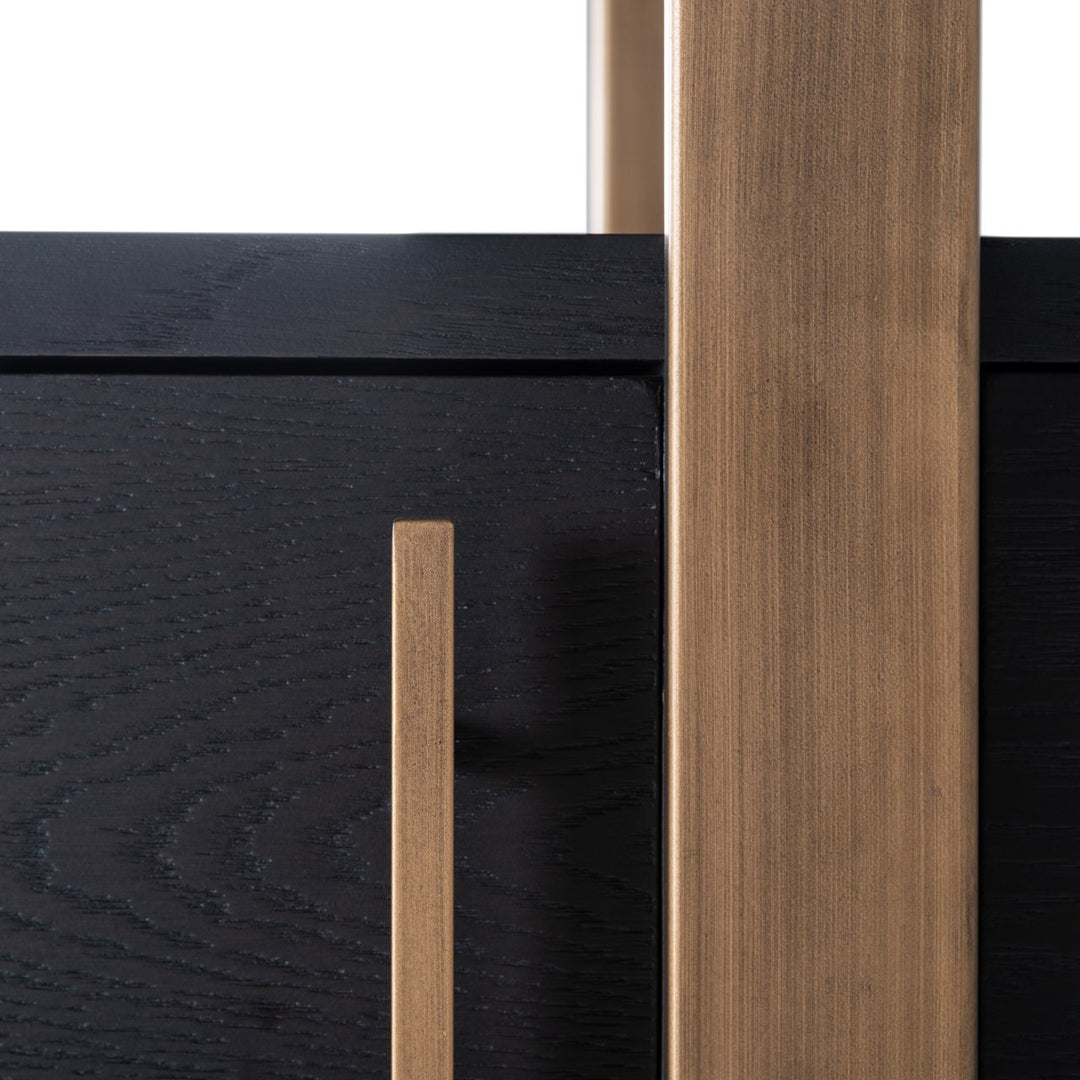 Cambon dark coffee wall cabinet