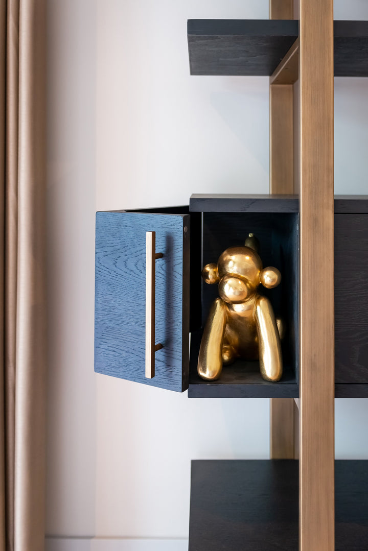 Cambon dark coffee wall cabinet