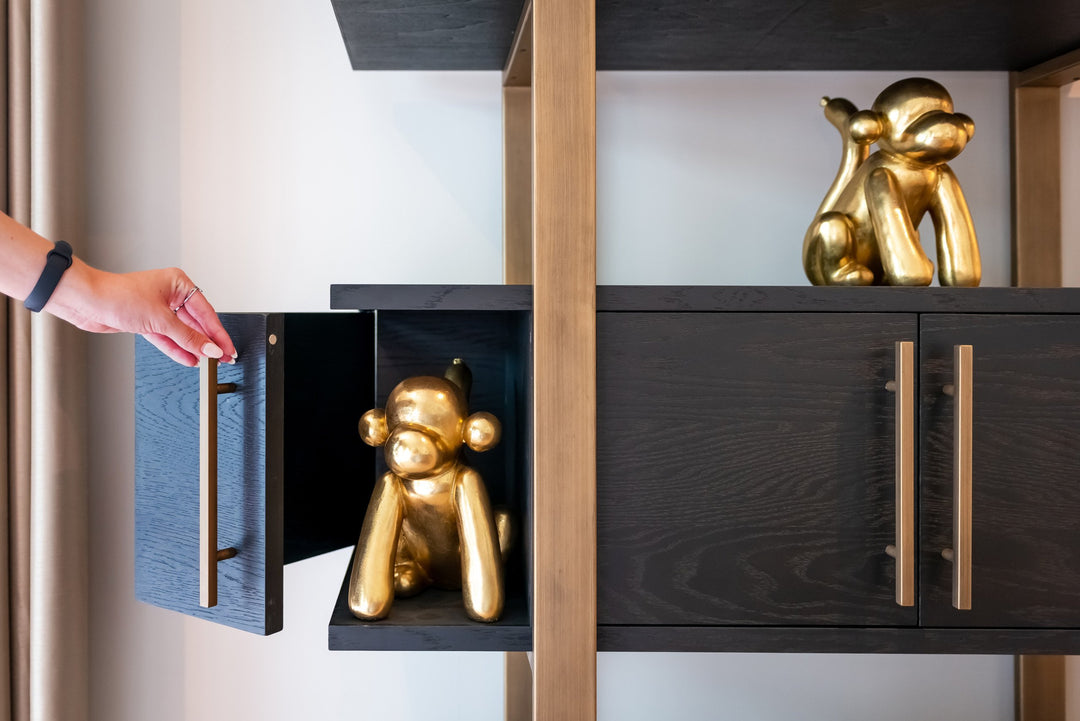 Cambon dark coffee wall cabinet