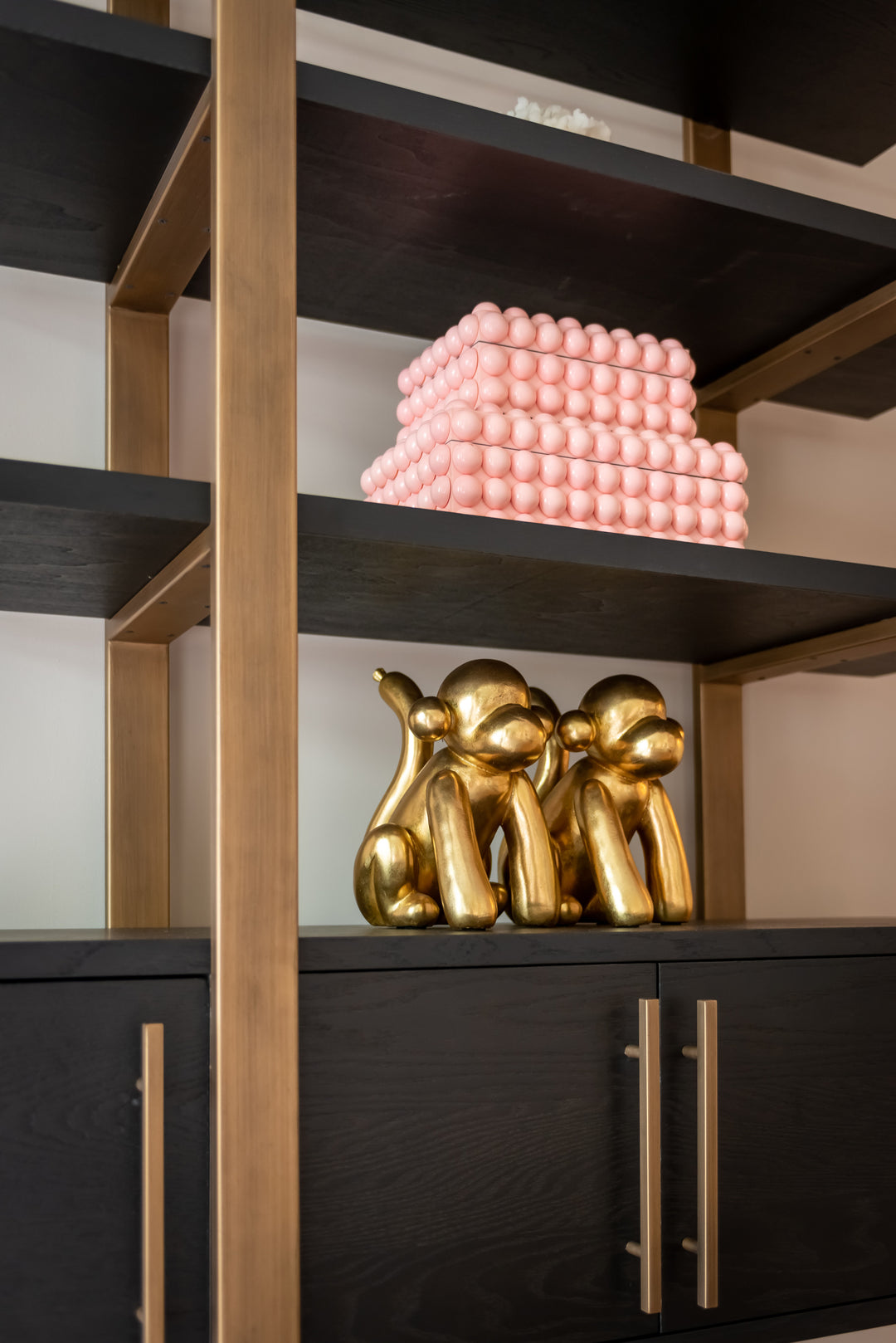 Cambon dark coffee wall cabinet