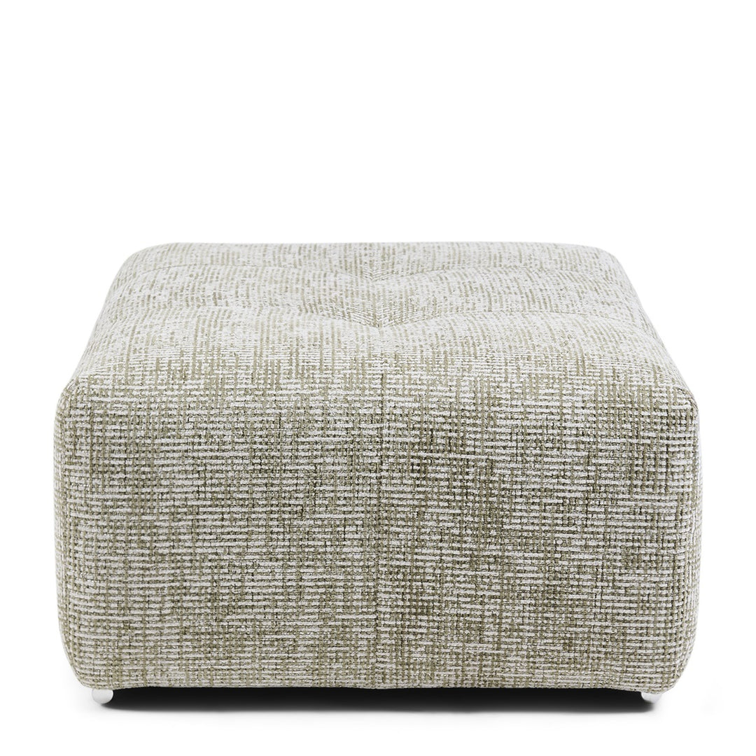 The Mark II Footstool 114cm tweed mild green