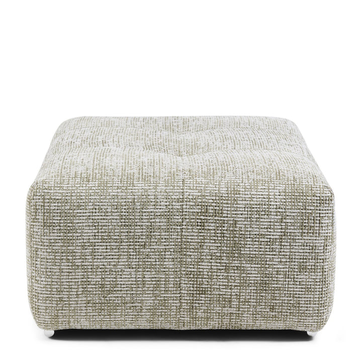 The Mark II Footstool 114cm tweed mild green