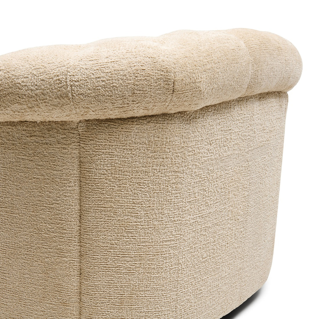 Rivièra Maison Palma Swivel Armchair Mélange Weave Cream
