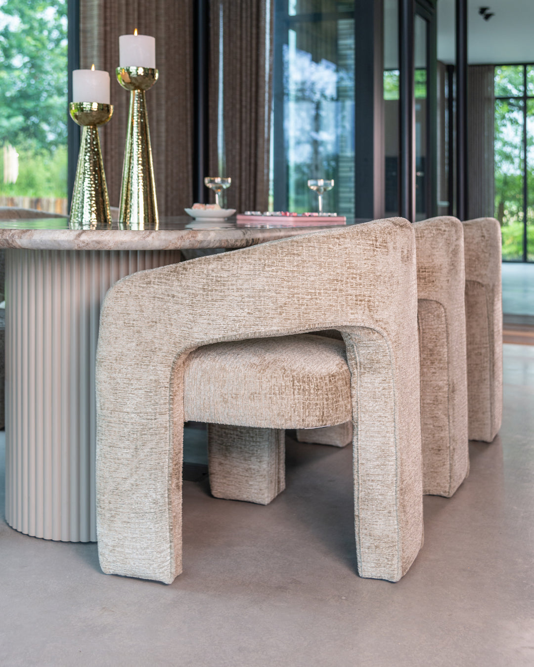 Dining room chair Belle desert fusion fire retardant