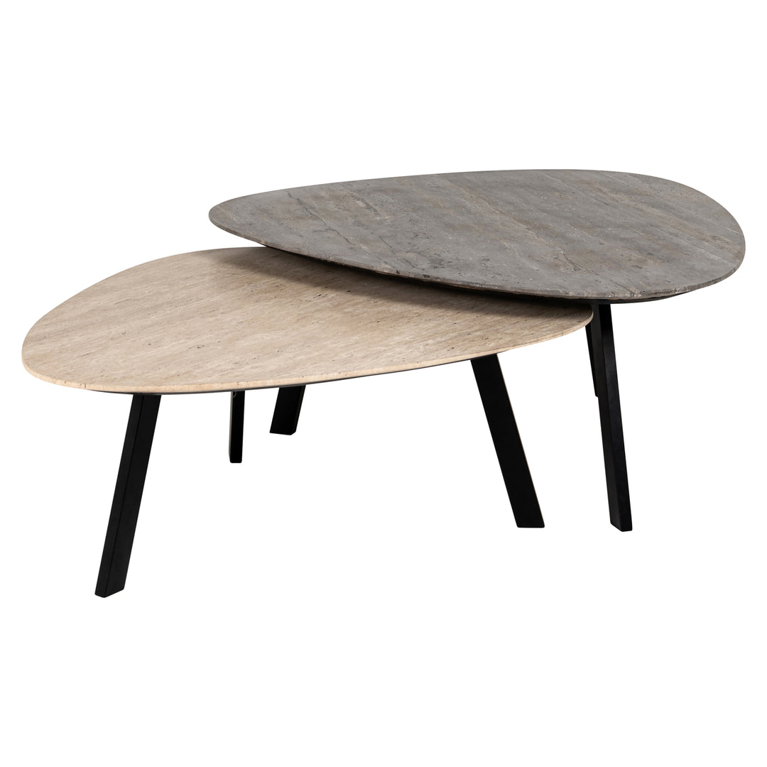 Richmond Salontafel Spencer - set van 2, beige - setweergave | CéJor Wonen