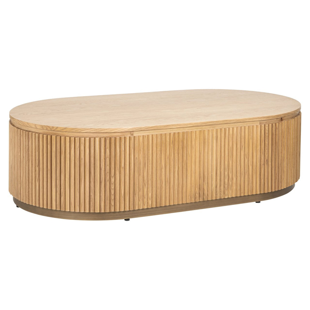 Belfort natural oak coffee table