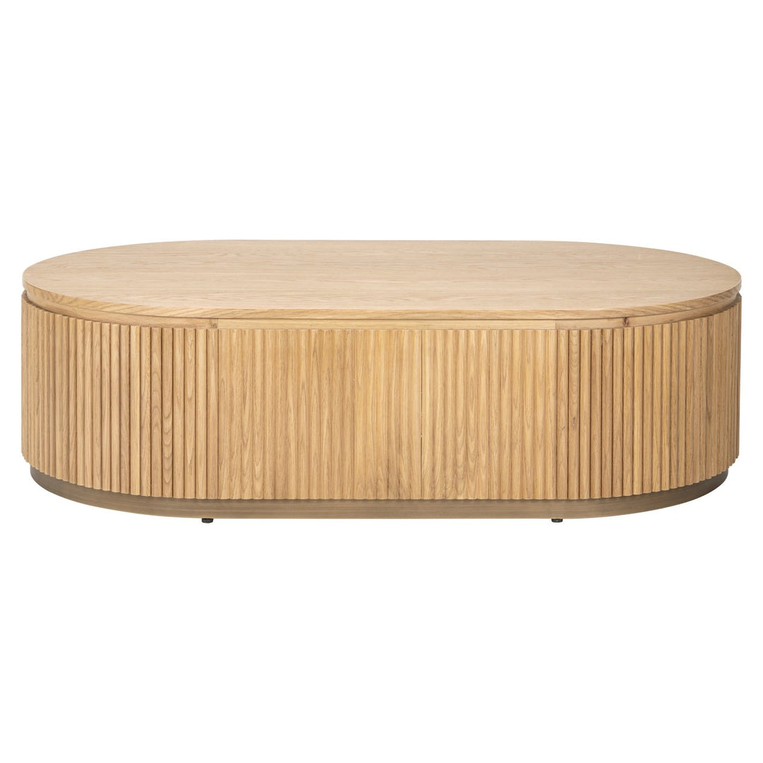 Belfort natural oak coffee table