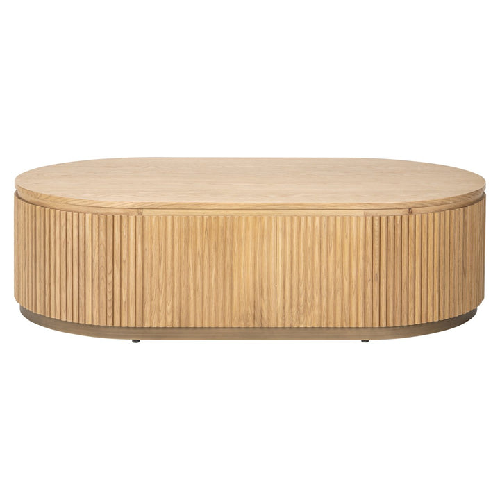 Belfort natural oak coffee table