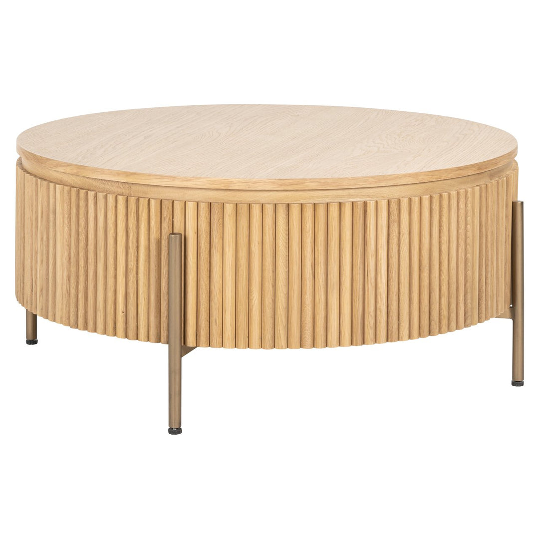 Belfort natural oak coffee table 85Ø