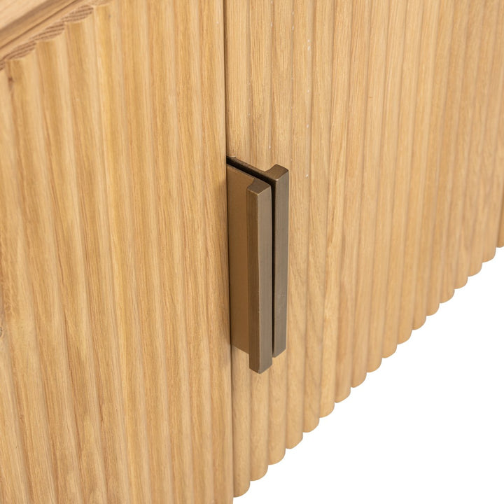 Belfort TV cabinet, natural oak