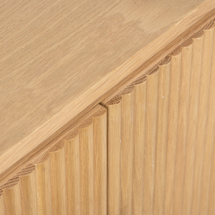 Belfort TV cabinet, natural oak