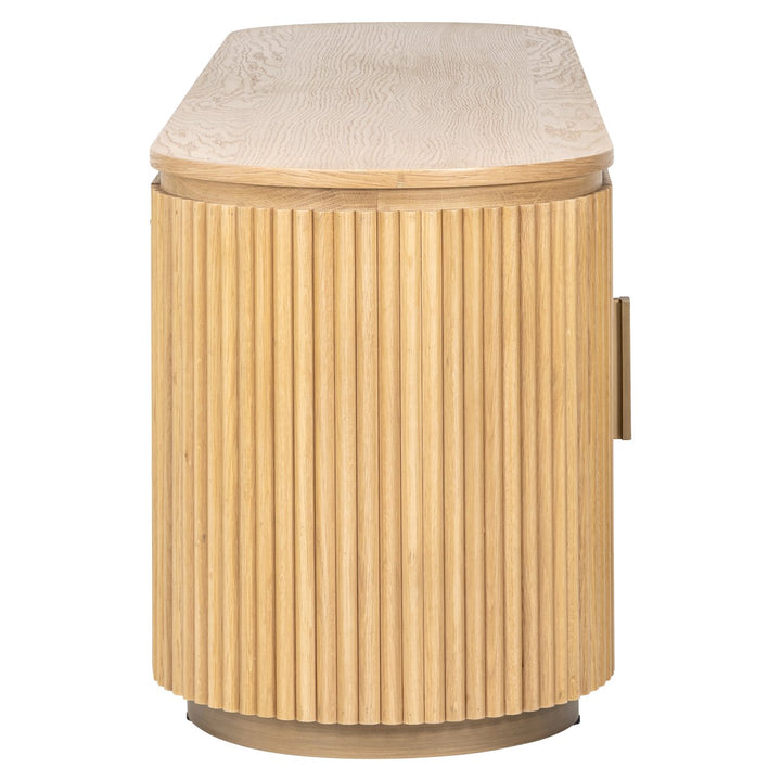 Belfort TV cabinet, natural oak