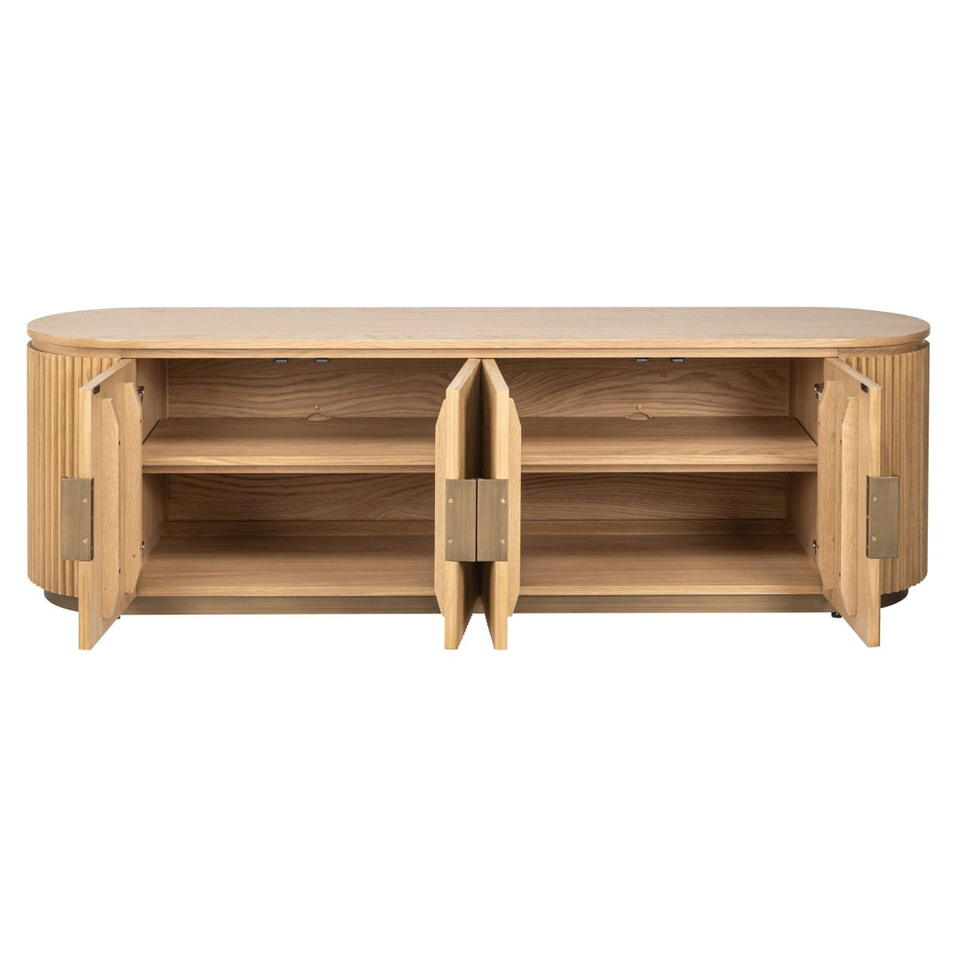 Belfort TV cabinet, natural oak