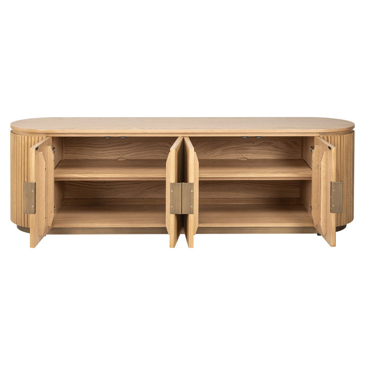 Belfort TV cabinet, natural oak