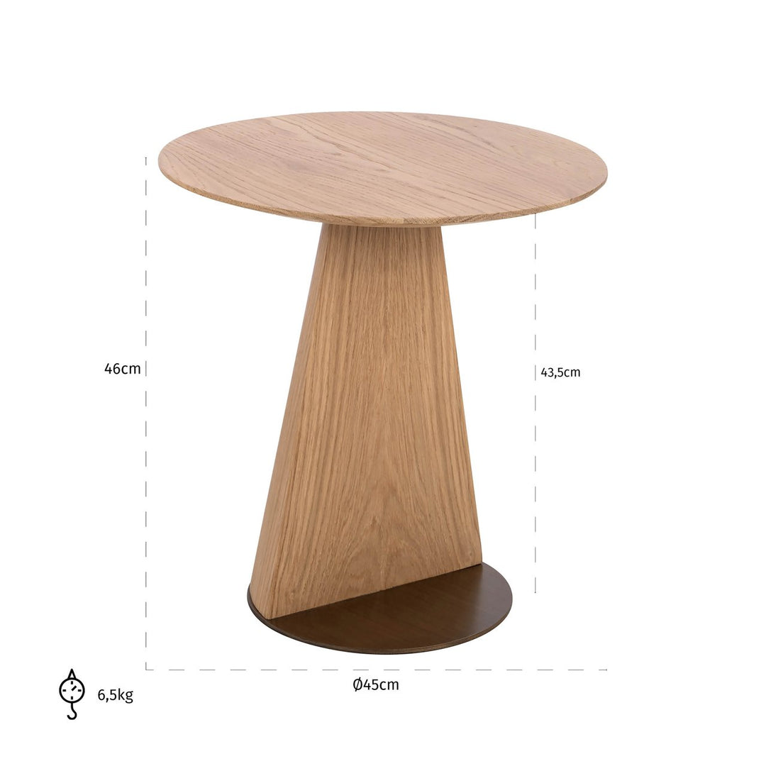 Sofa table Belfort natural oak