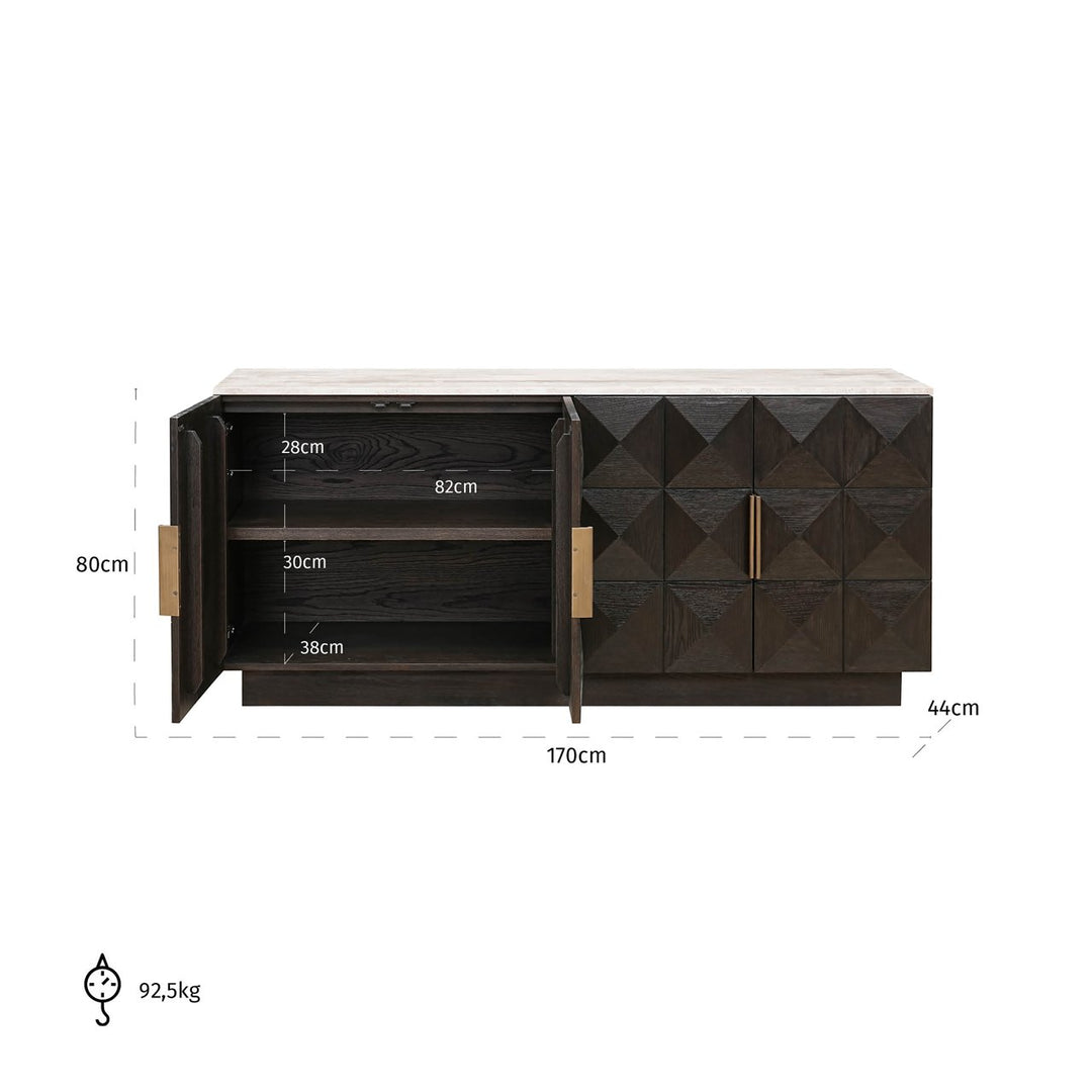 Claremont brown sideboard