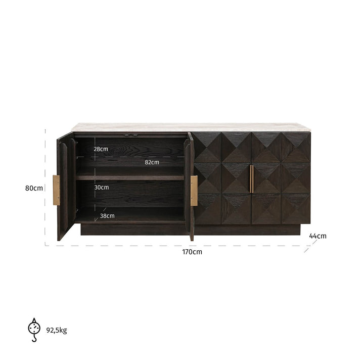 Claremont brown sideboard