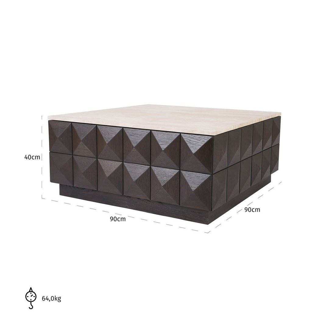 Claremont brauner Couchtisch