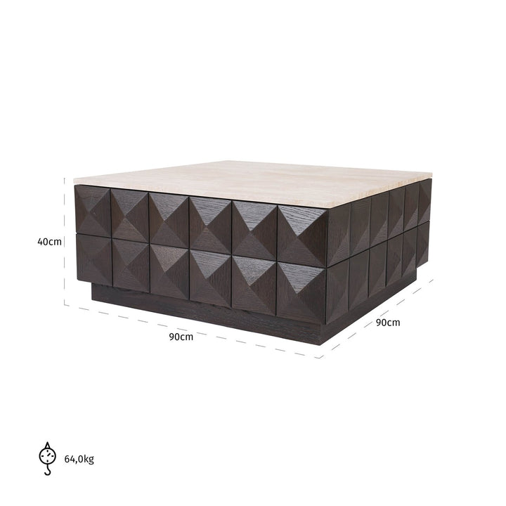 Claremont brauner Couchtisch