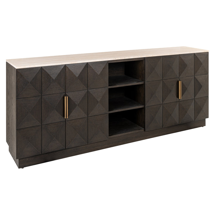 Richmond Dressoir Claremont Bruin 4-deurs 2-planken