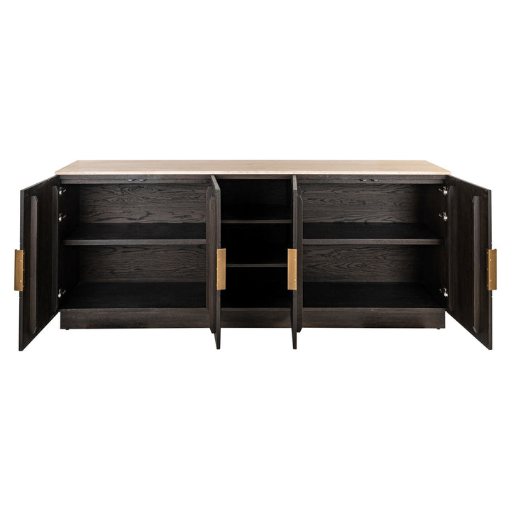 Richmond Dressoir Claremont Bruin 4-deurs 2-planken