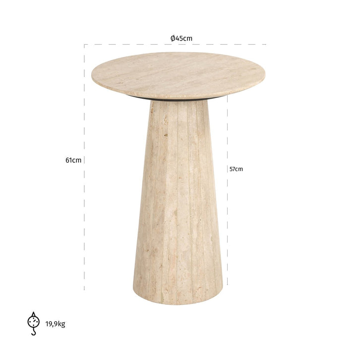 Side table Cavo beige