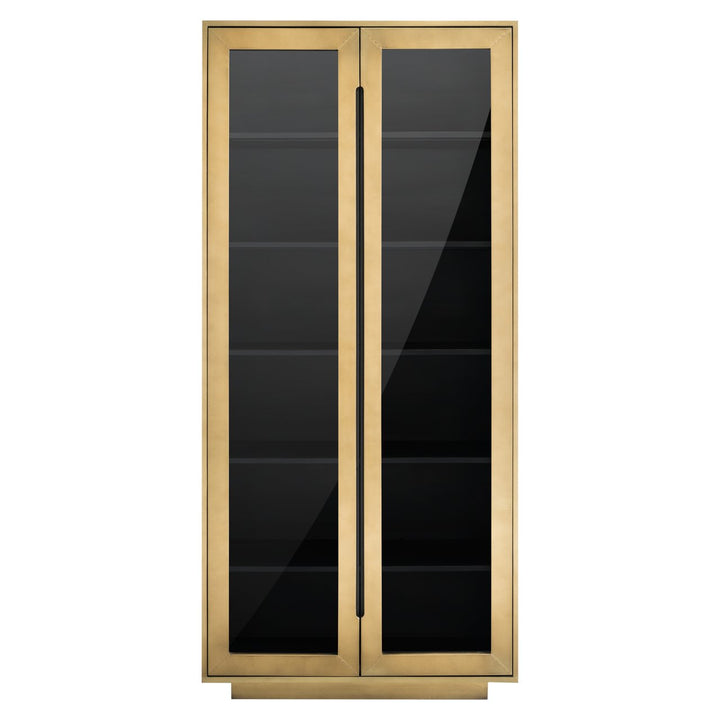 Finsbury black/gold storage cabinet