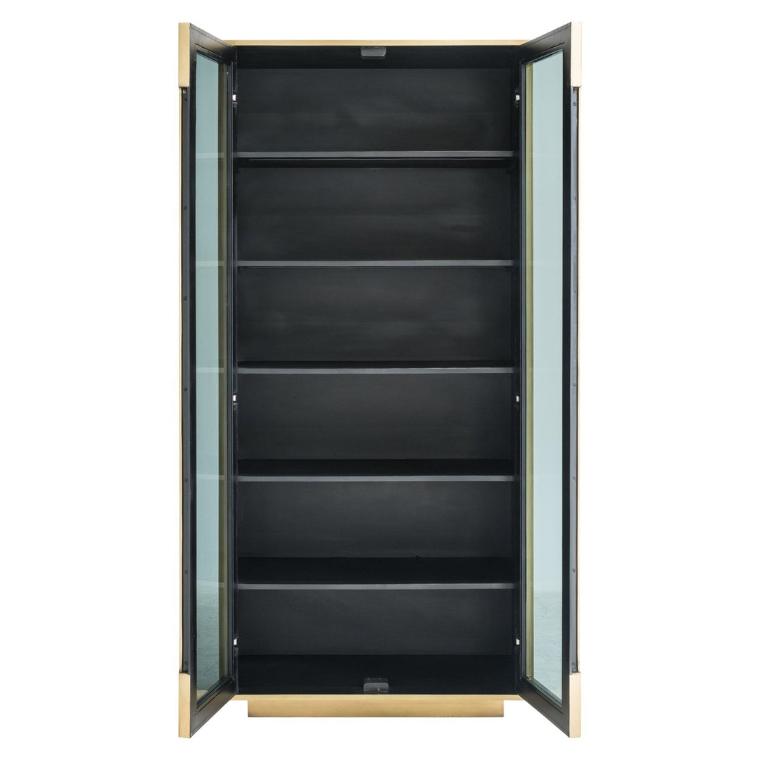 Finsbury black/gold storage cabinet