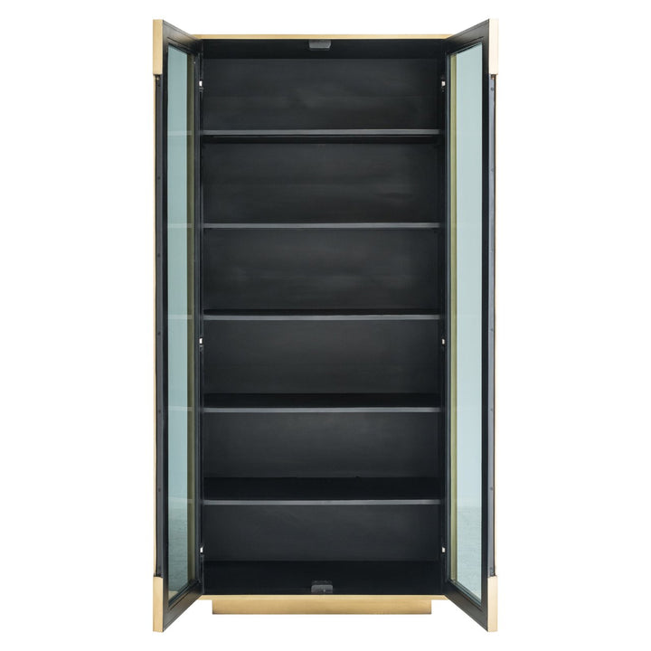Finsbury black/gold storage cabinet