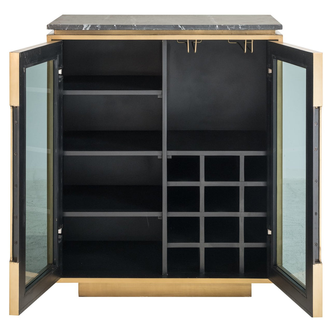 Finsbury black/gold sideboard