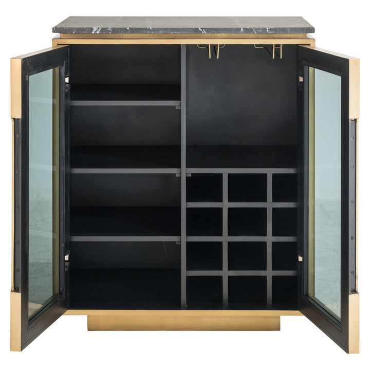 Finsbury black/gold sideboard