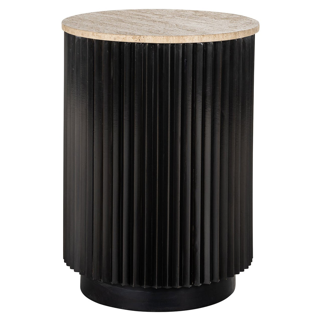 Side table Hampton 45Ø (Dark brown)