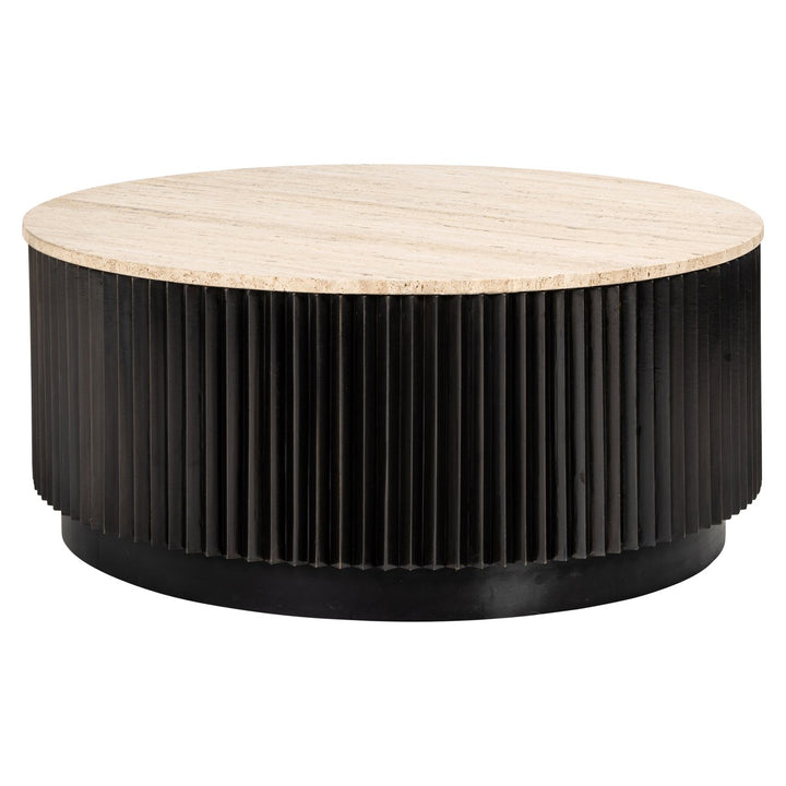 Salontafel Hampton dark brown 90Ø