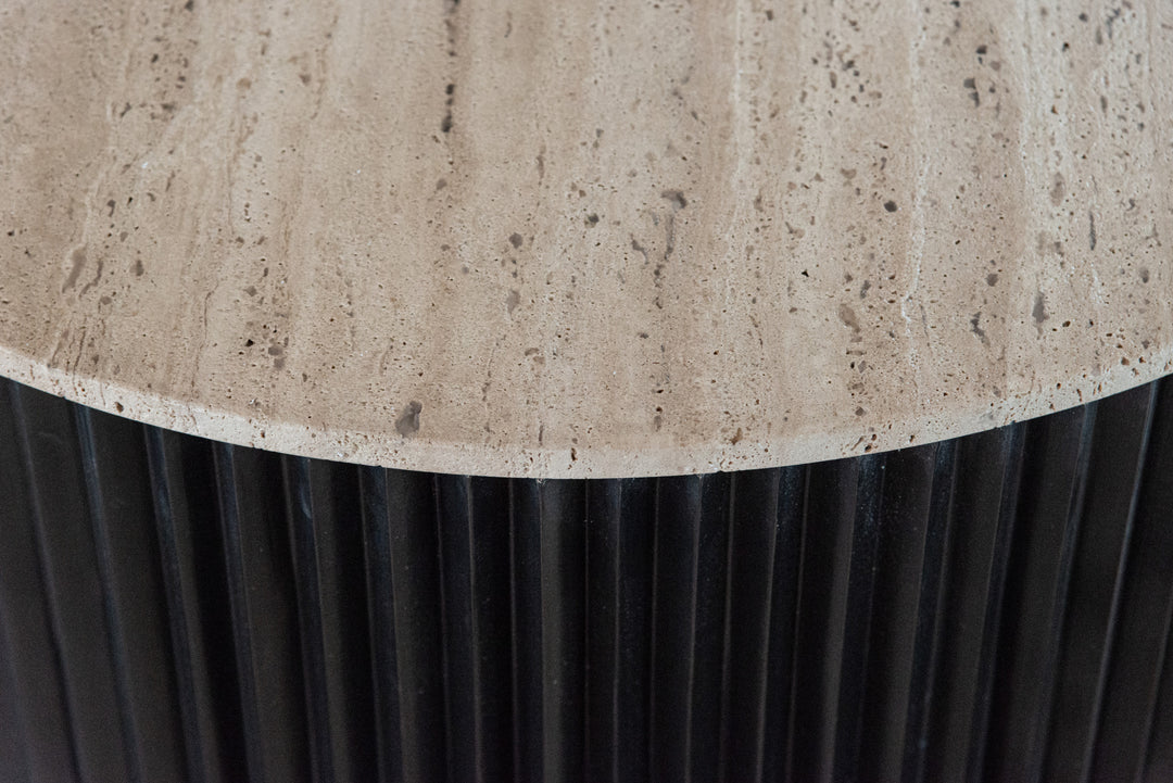 Salontafel Hampton dark brown 90Ø