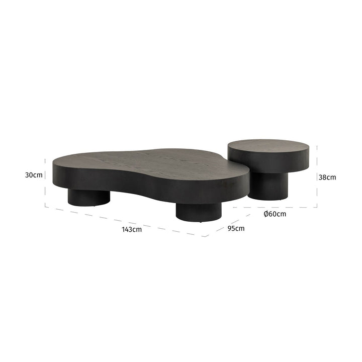 Salontafel Bogor dark coffee (Set of 2)