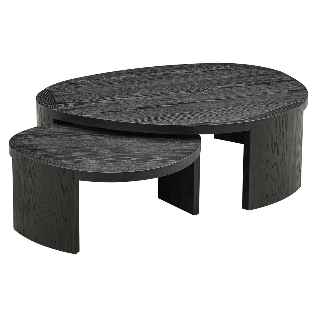 Coffee table Navarino dark coffee (Set of 2)