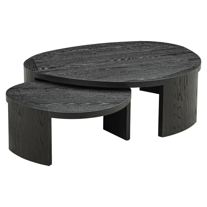 Coffee table Navarino dark coffee (Set of 2)